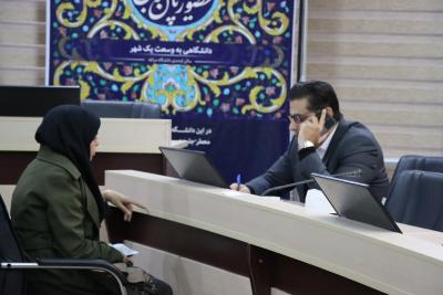 برگزاری میز خدمت در دانشگاه مراغه با حضور هیأت‌رئیسه