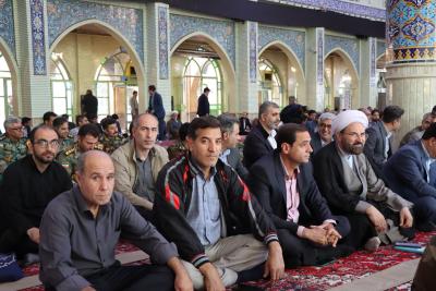 حضور دانشگاهیان مراغه در آیین یادبود شهدای جبهه مقاومت